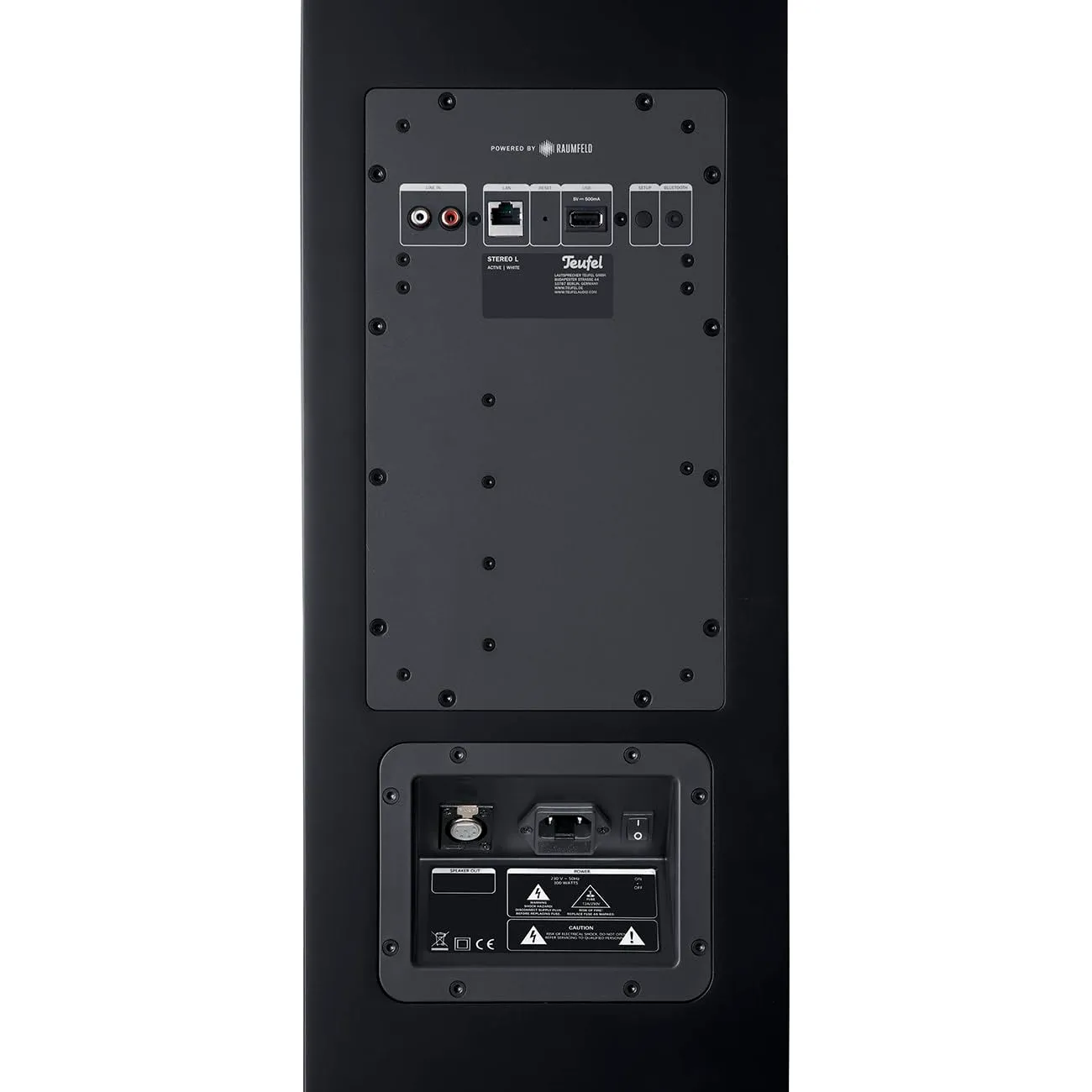 Teufel STEREO L paire d’enceintes colonne Wi-Fi blanches