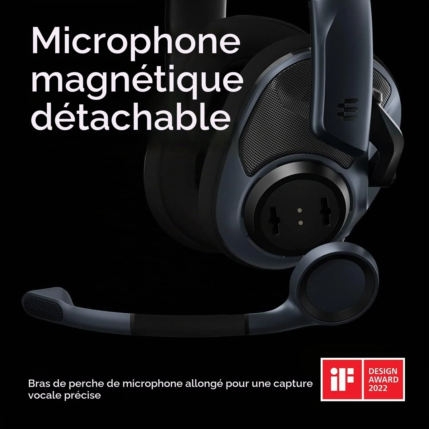 EPOS H6 Pro casque gamer ouvert noir avec micro amovible