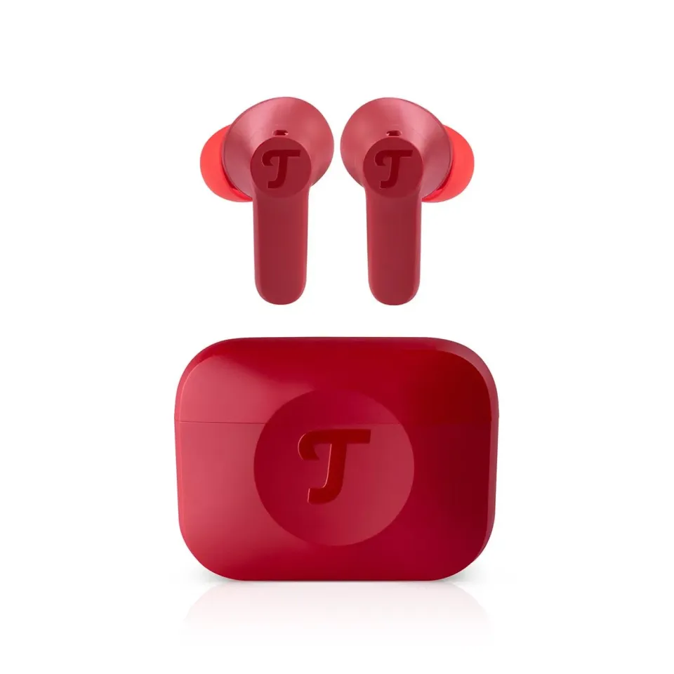 Teufel Airy TWS 2 écouteurs Bluetooth rouge ANC IPX4 tactile