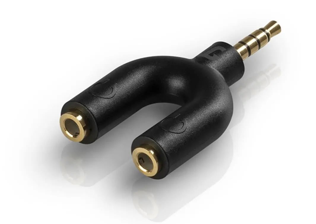 Teufel adaptateur Y casque jack 3,5 mm noir 5 cm