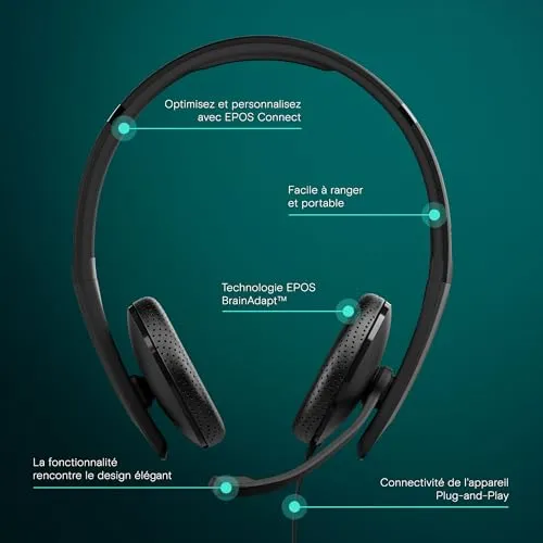 EPOS C10 USB-C casque filaire Teams stéréo