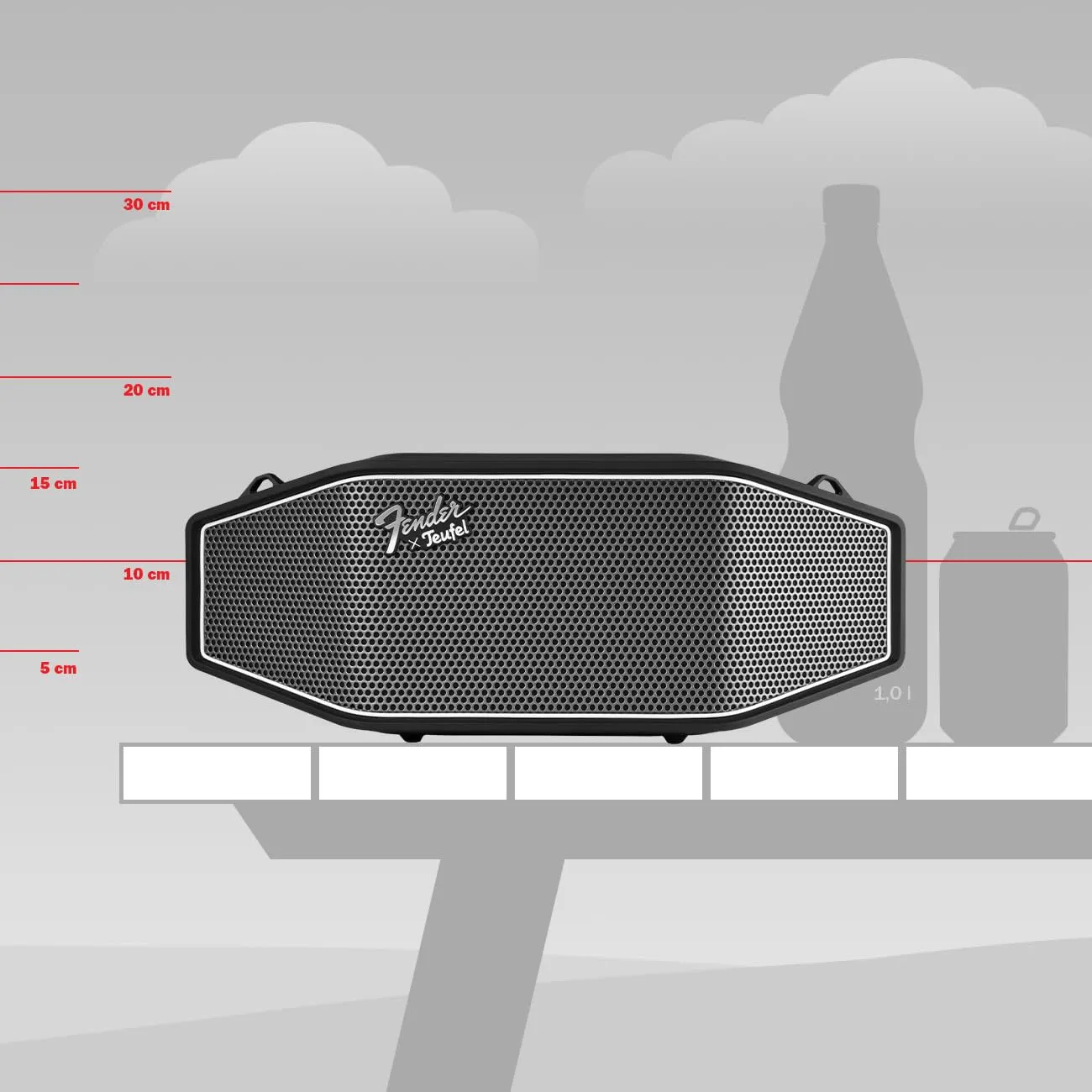 Fender x Teufel ROCKSTER CROSS enceinte Bluetooth portable Steel Black