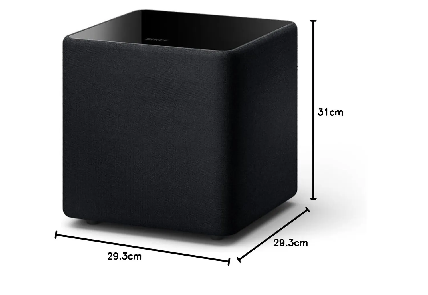 KEF Kube 8 MIE caisson de basses 8 pouces noir