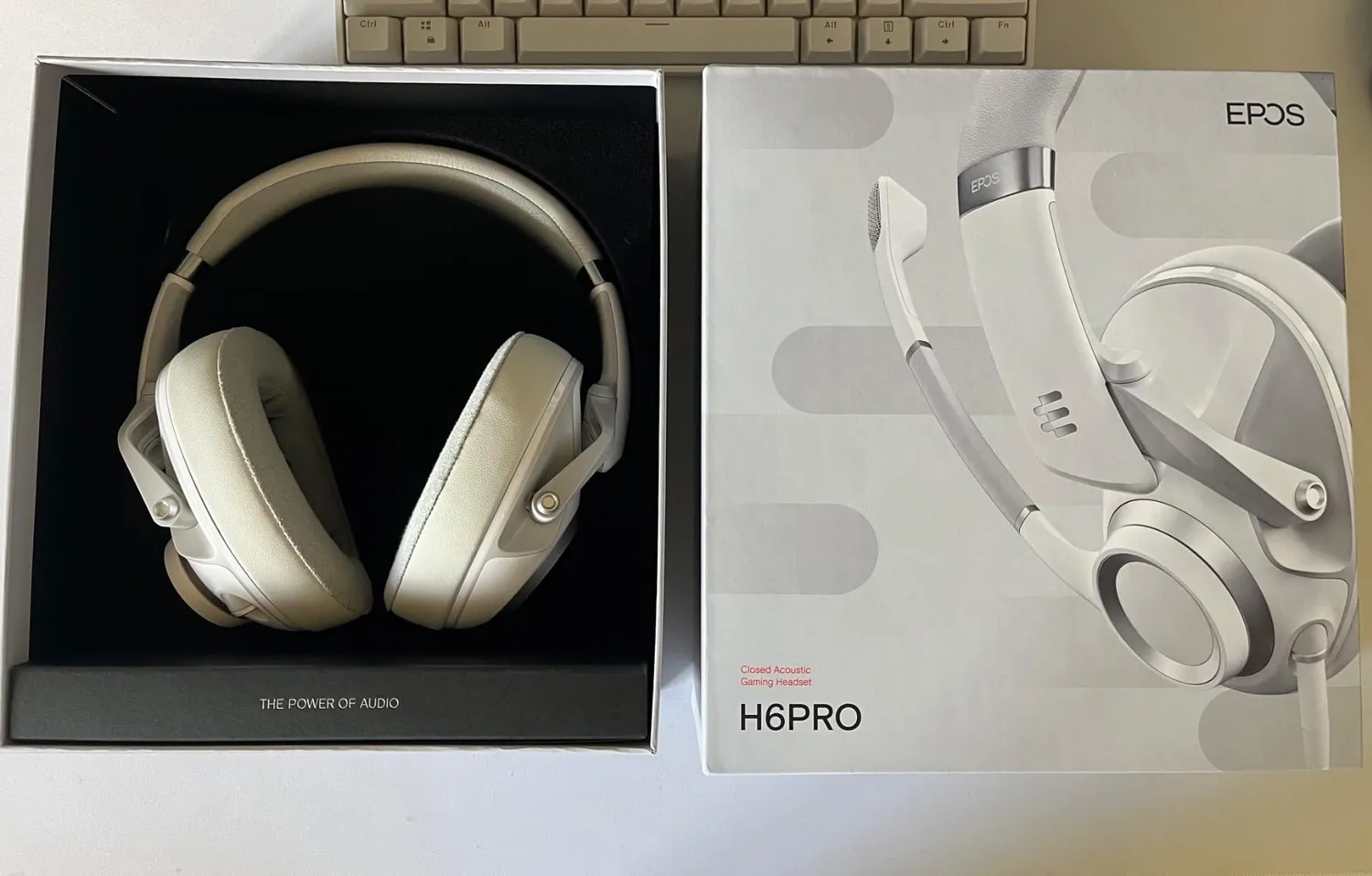EPOS H6 Pro casque gaming fermé micro blanc PC consoles
