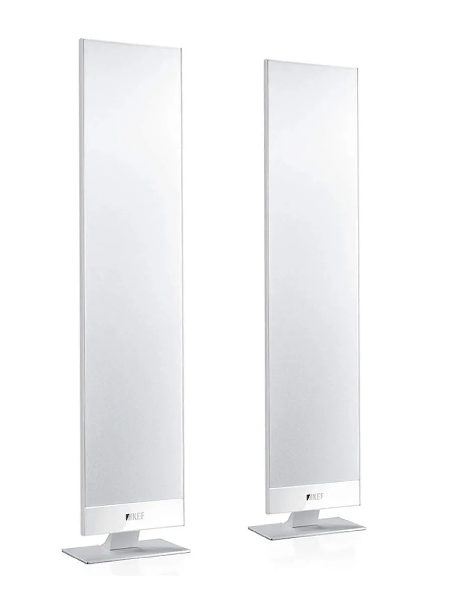 KEF T301 paire d’enceintes extra-plates blanches