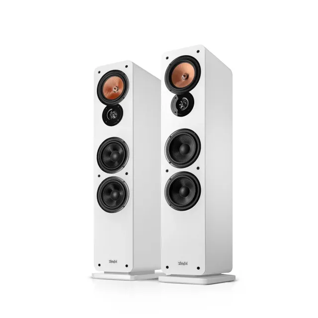 Teufel ULTIMA 40 Mk4 enceintes colonnes blanches paire 3 voies