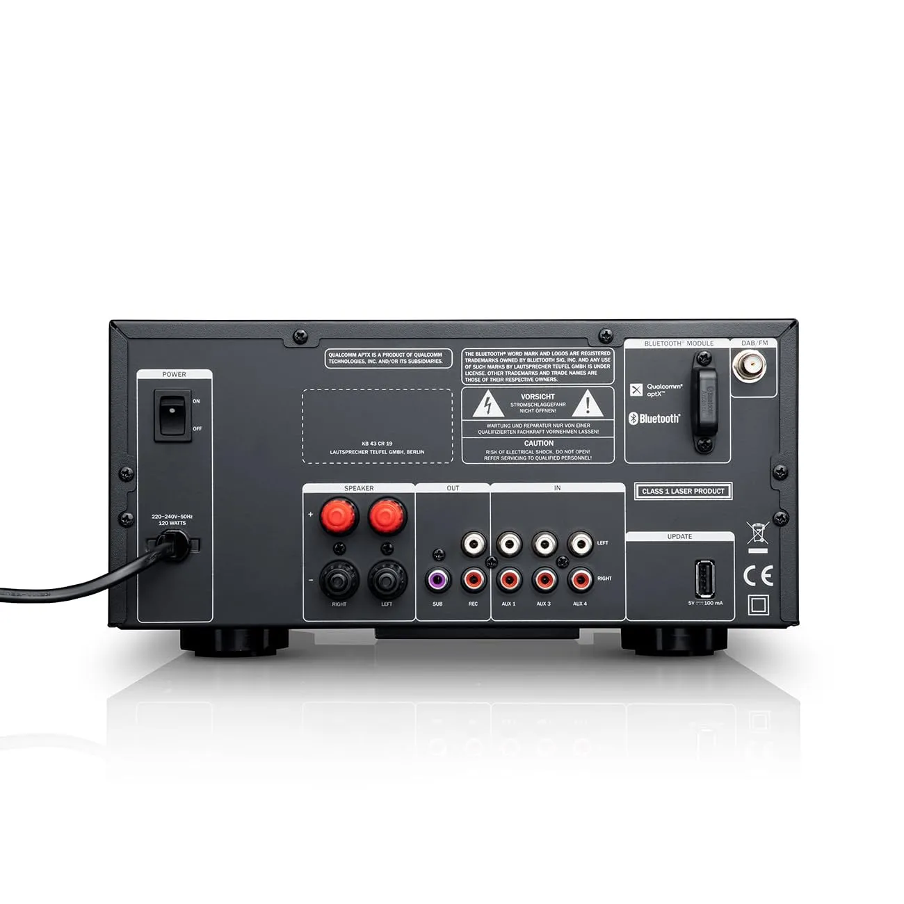 Teufel ULTIMA 20 KOMBO 2 chaîne hi-fi compacte noire CD Bluetooth