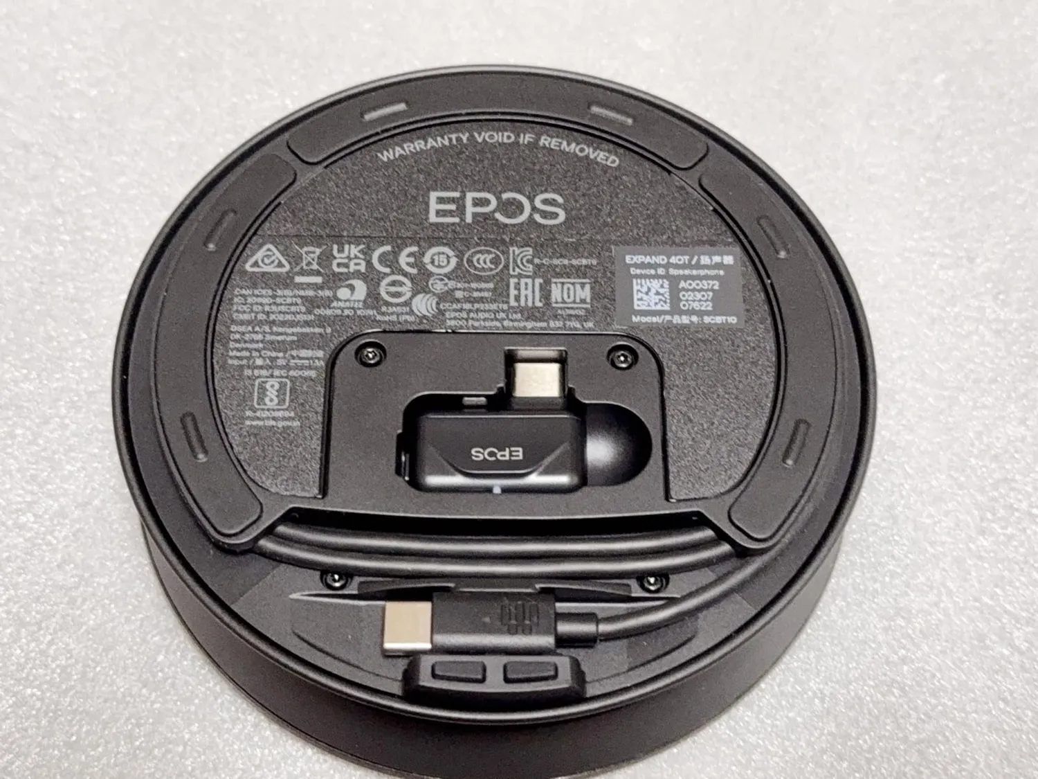 EPOS EXPAND 40T speakerphone portable Bluetooth noir