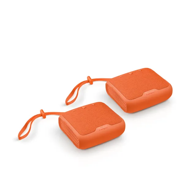 Teufel BOOMSTER GO Duo stéréo enceintes Bluetooth Coral Red