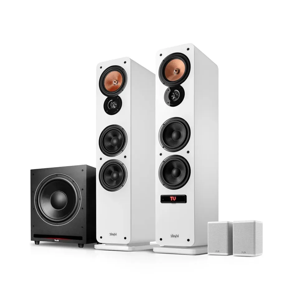 Teufel Ultima 40 Active 3 enceinte colonne blanc 4.1 Bluetooth