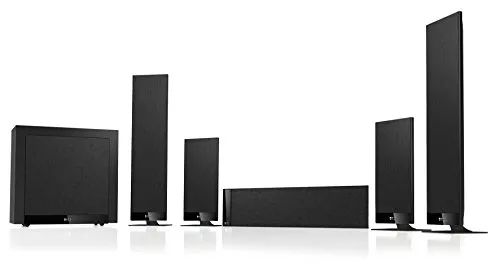 KEF T205 System set enceintes 5.1 noir 750 W plat