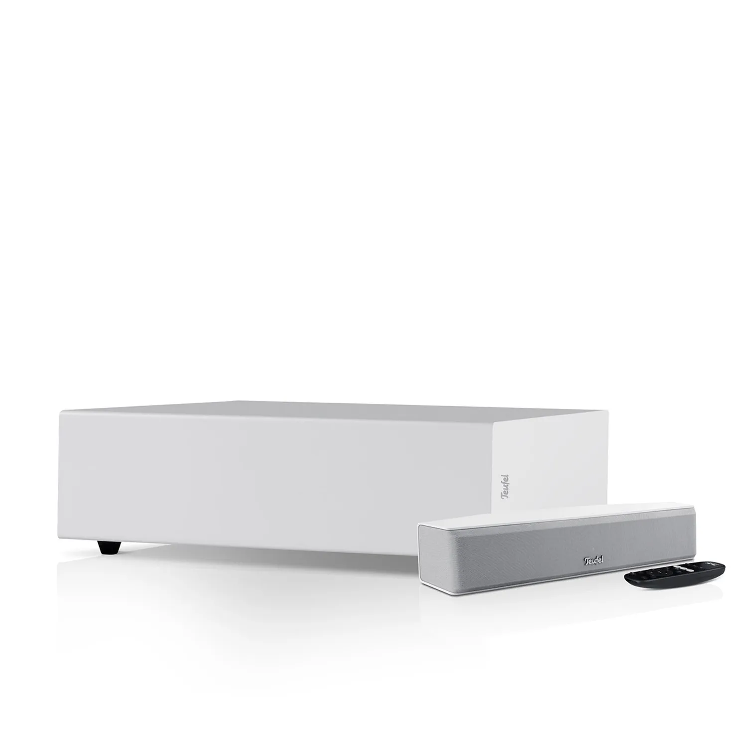 Teufel CINEBAR One+ 2.1 barre de son blanche avec caisson